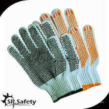 SRSAFETY strickte Handschuhe mit Punkten auf beiden Seiten mit gutem Preis